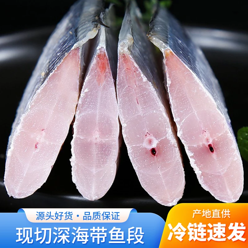 新鲜现切带鱼段 鲜冻小眼带鱼段 新鲜海捕 鲜活加工