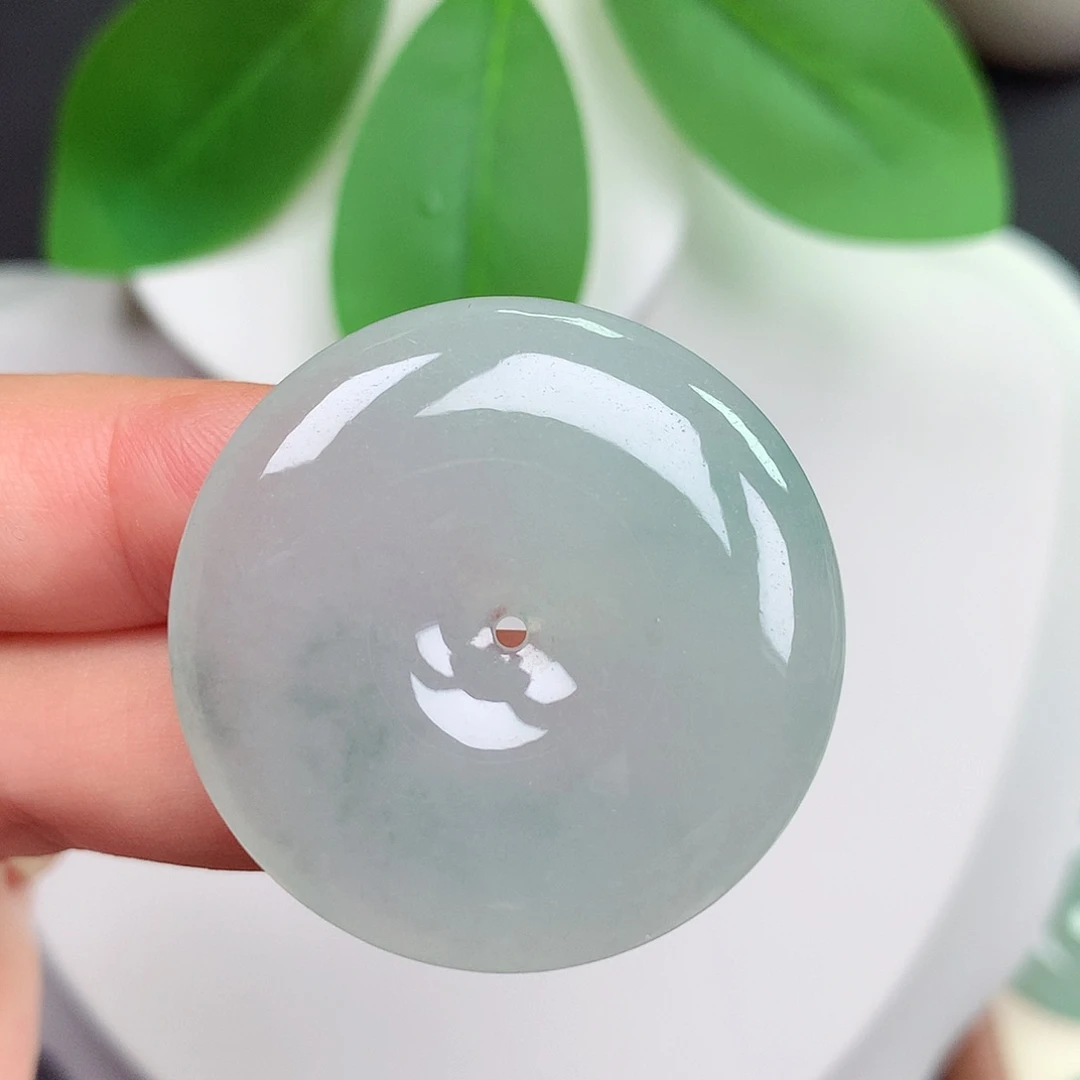 颈饰未镶嵌翡翠平安扣 34x5.8mm