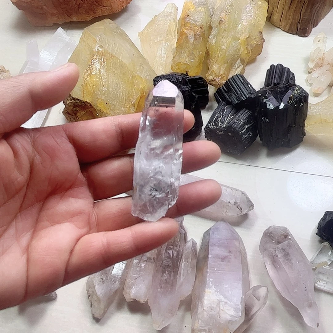 水晶天然水晶原石未镶嵌爱***志