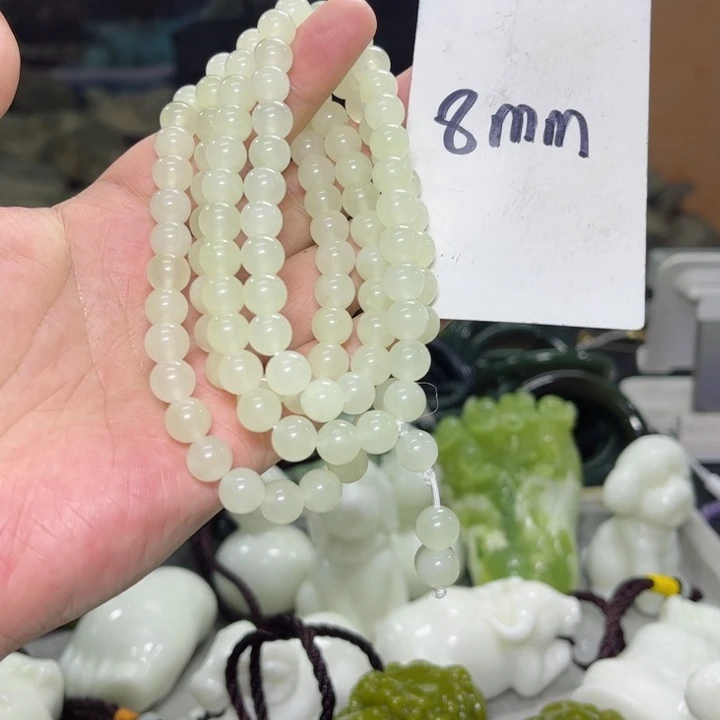 蛇纹石玉颈饰多样性发货未镶嵌