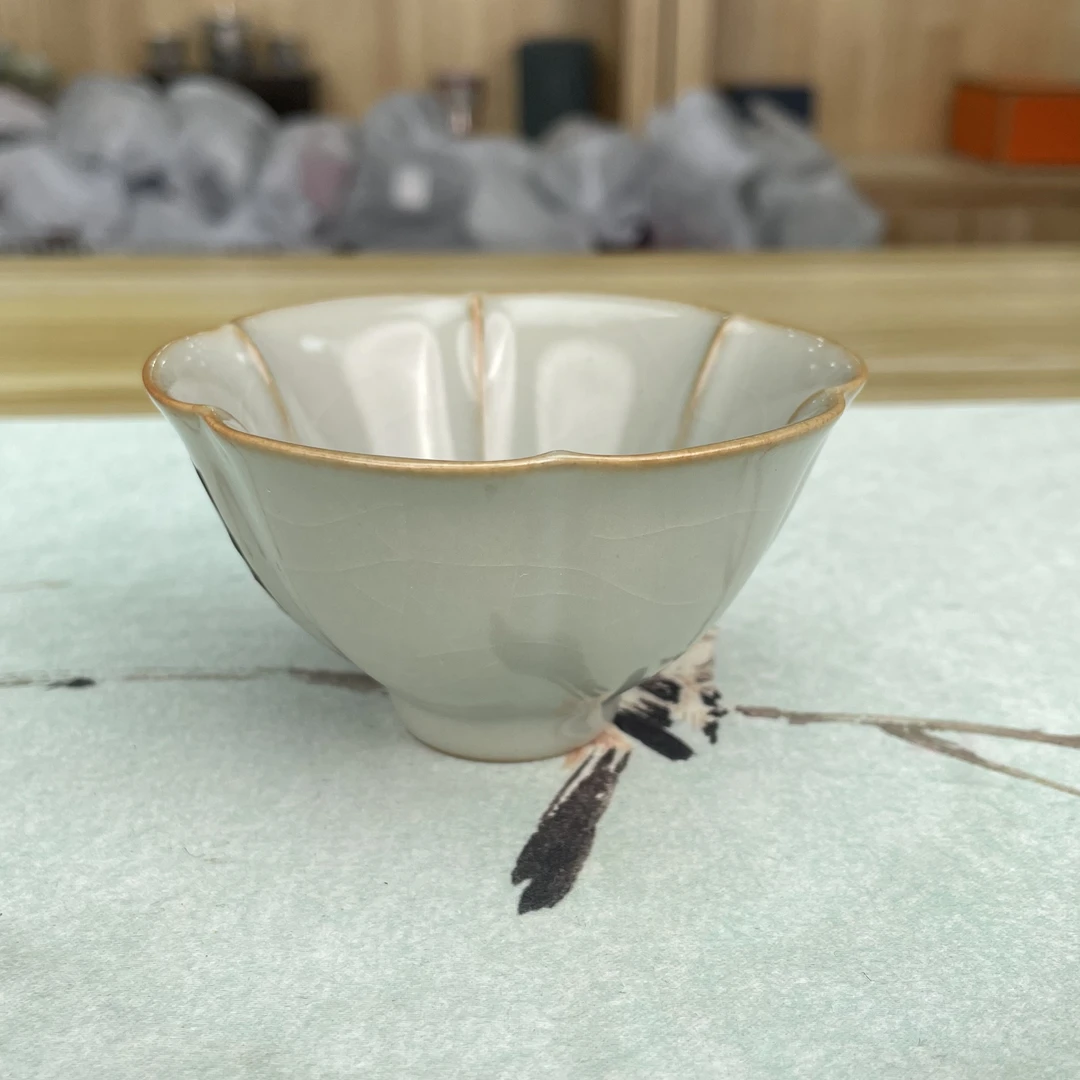 梵汝山房 象牙青陶瓷【芙蓉杯】B0787