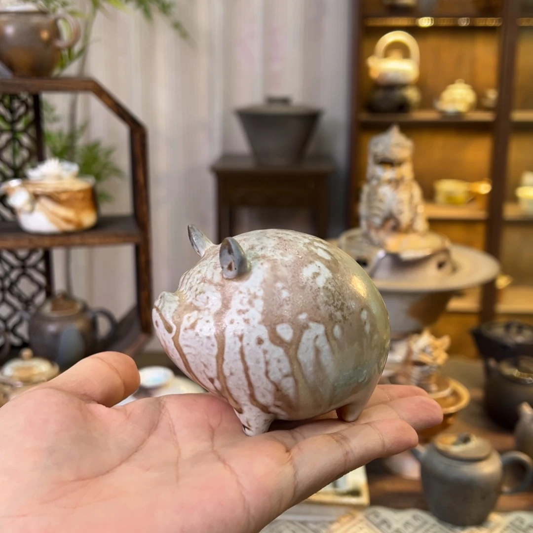 不染柴烧精品茶宠
