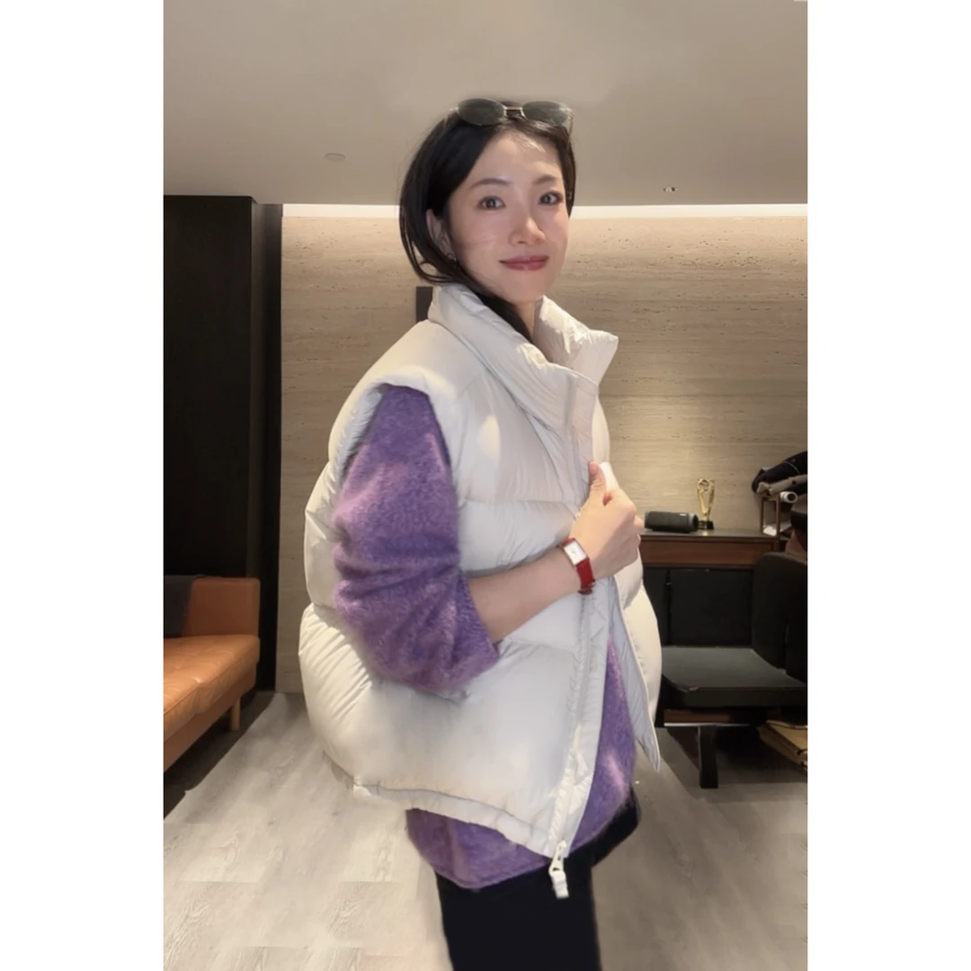 【Rumi精选】“雪绒暖”秋冬百搭宽松经典立领加厚无袖马甲7180bx