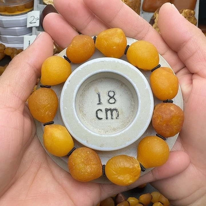 蜜蜡未镶嵌裸石天然蜜蜡手串