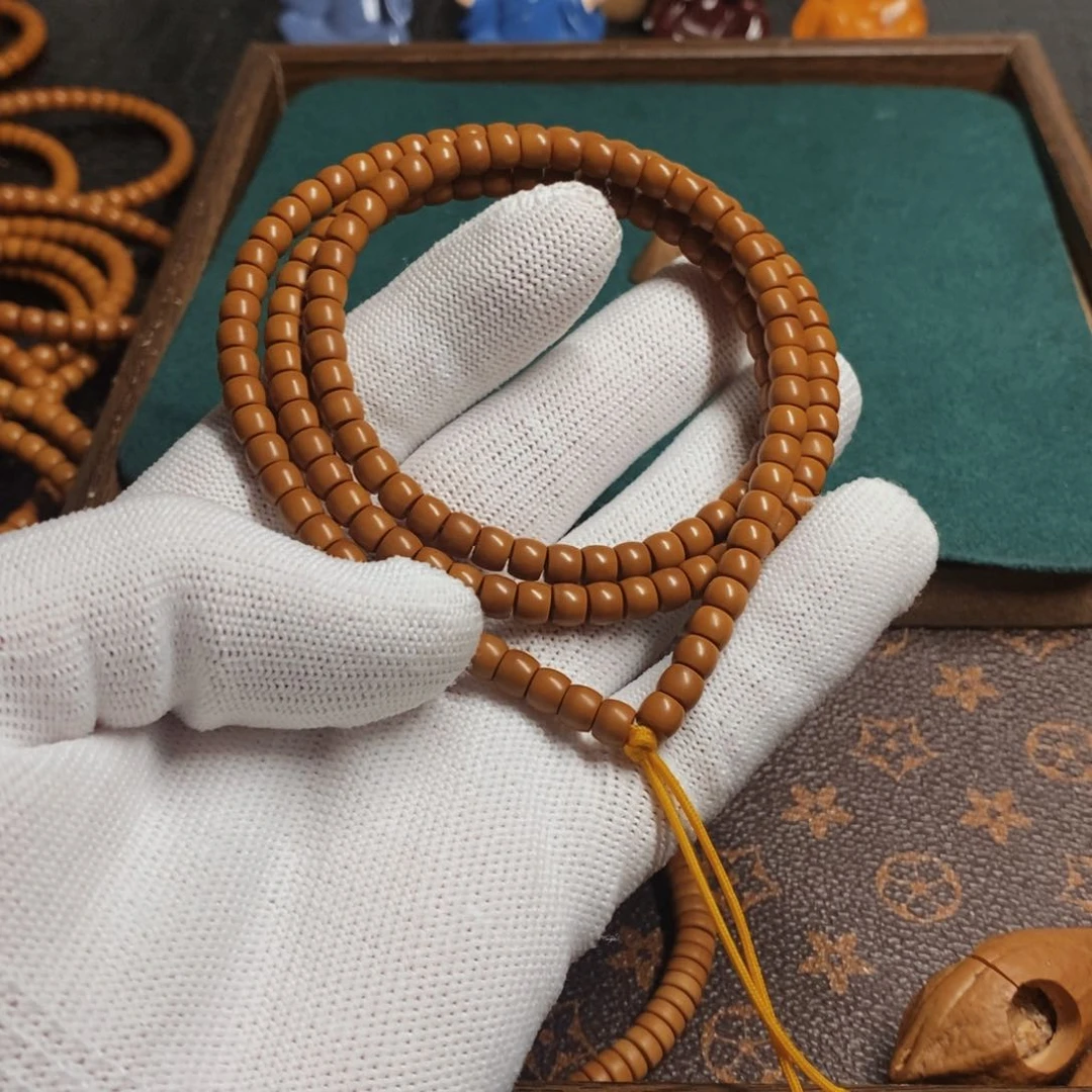 橄榄核手串/手链5.3核尖108长串