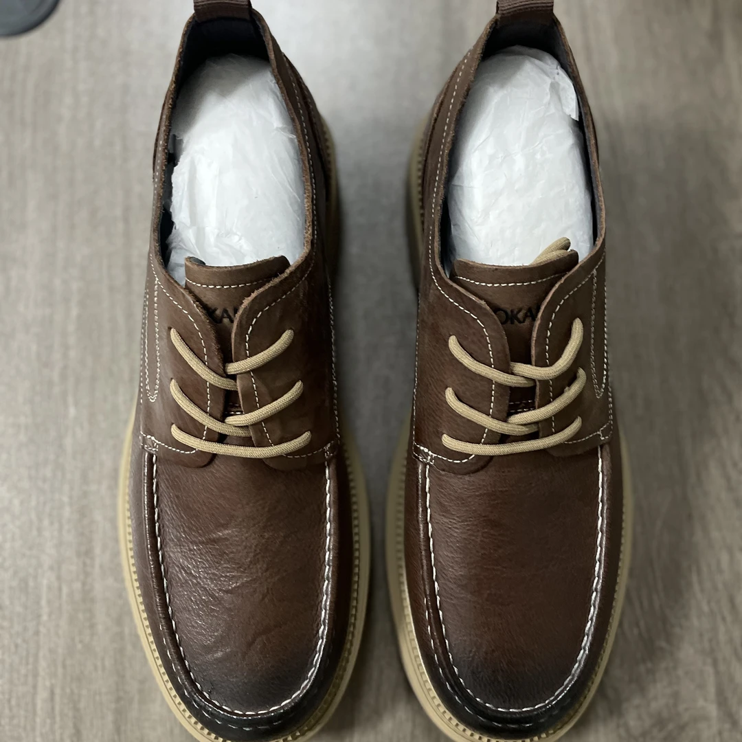 奥家男鞋 断码撤柜尾货 商务皮鞋 牛皮材质 橡胶鞋底 耐穿磨305