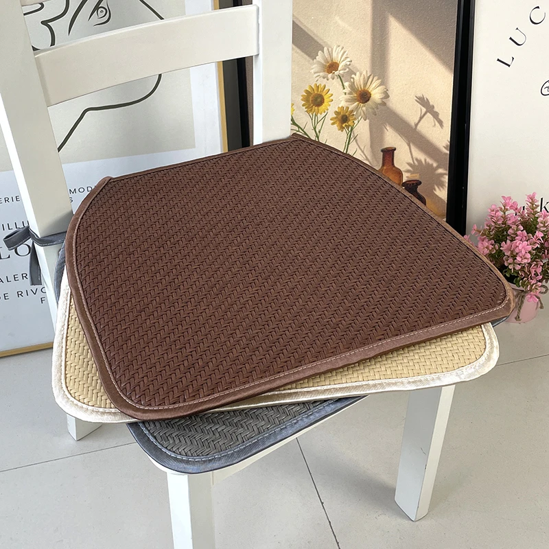 餐椅坐垫椅子垫夏天pe藤席办公室久坐家用防滑客厅凉席凳子垫定制