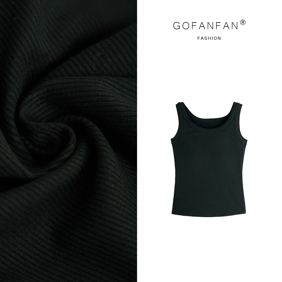 GFF STUFIO【中意背心】显瘦遮副乳U型领修身打底背心