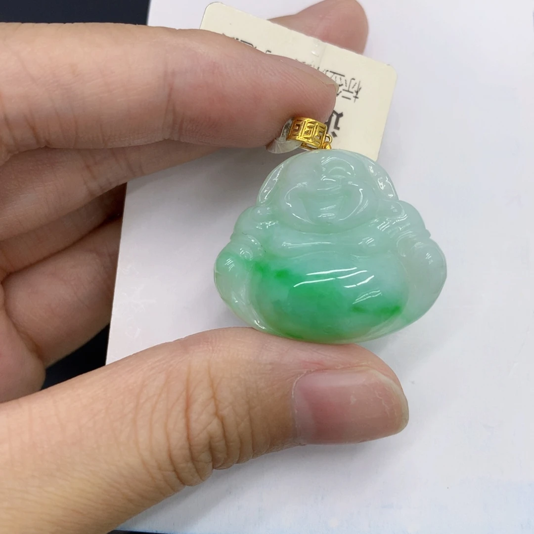 翡翠18K金镶嵌颈饰翡翠