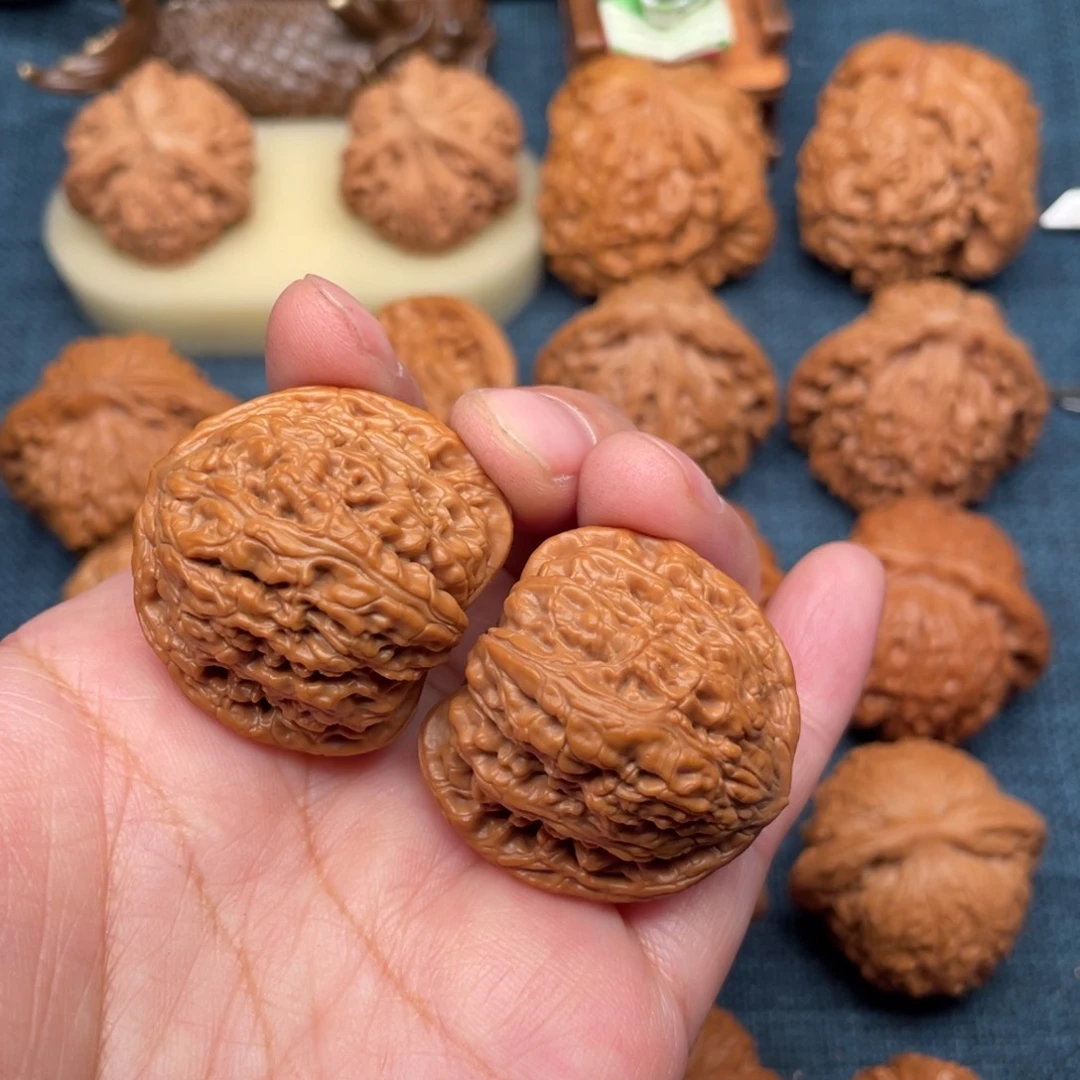 把件文玩核桃34.8无药承德密纹全品