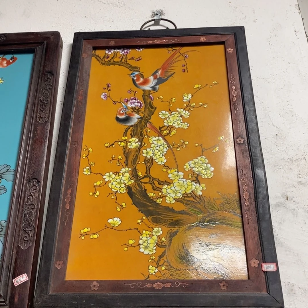 瓷片60*40 景德镇瓷板画柴窑烧制