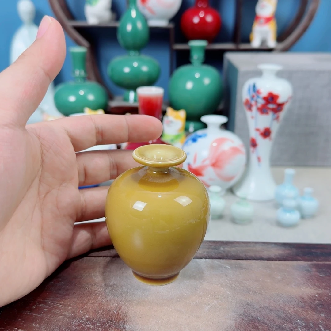 陶瓷手工小花器摆件
