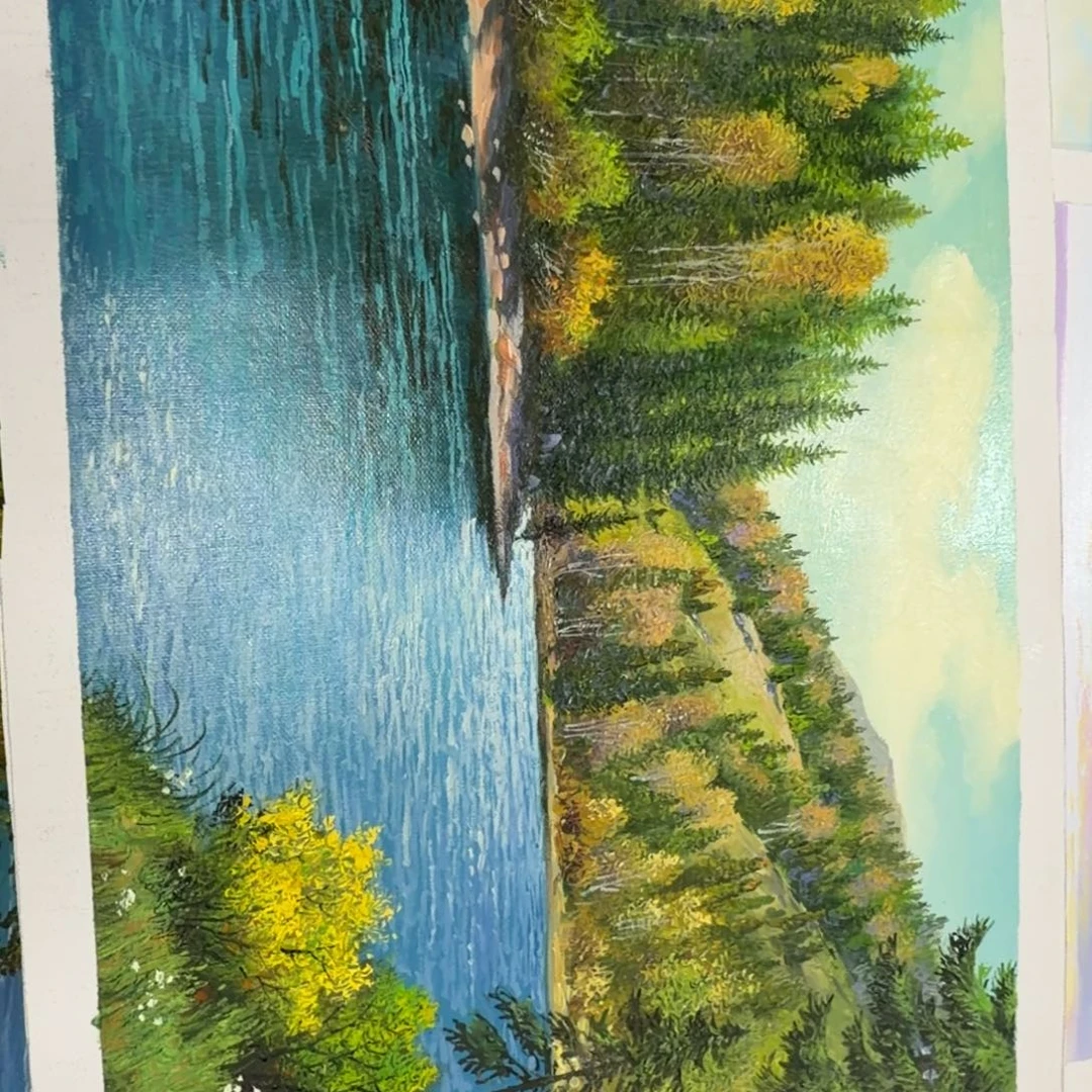 油画在哪呢我想问