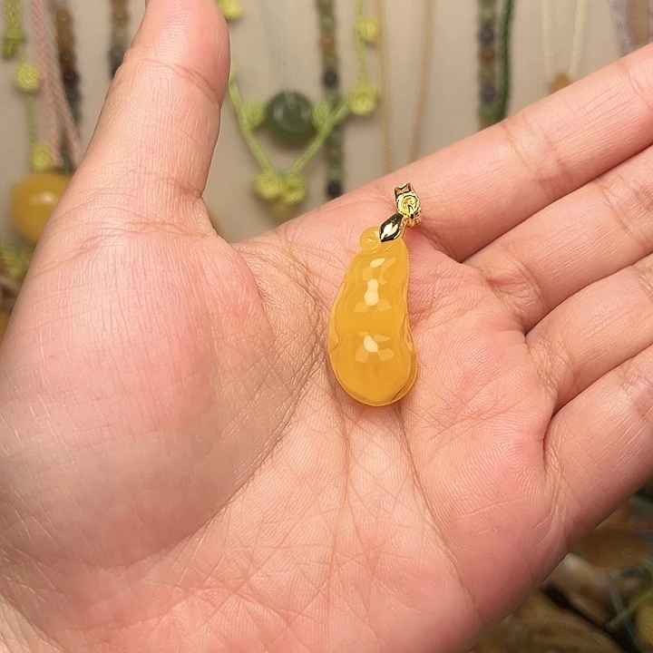 蜜蜡颈饰未镶嵌蜜蜡