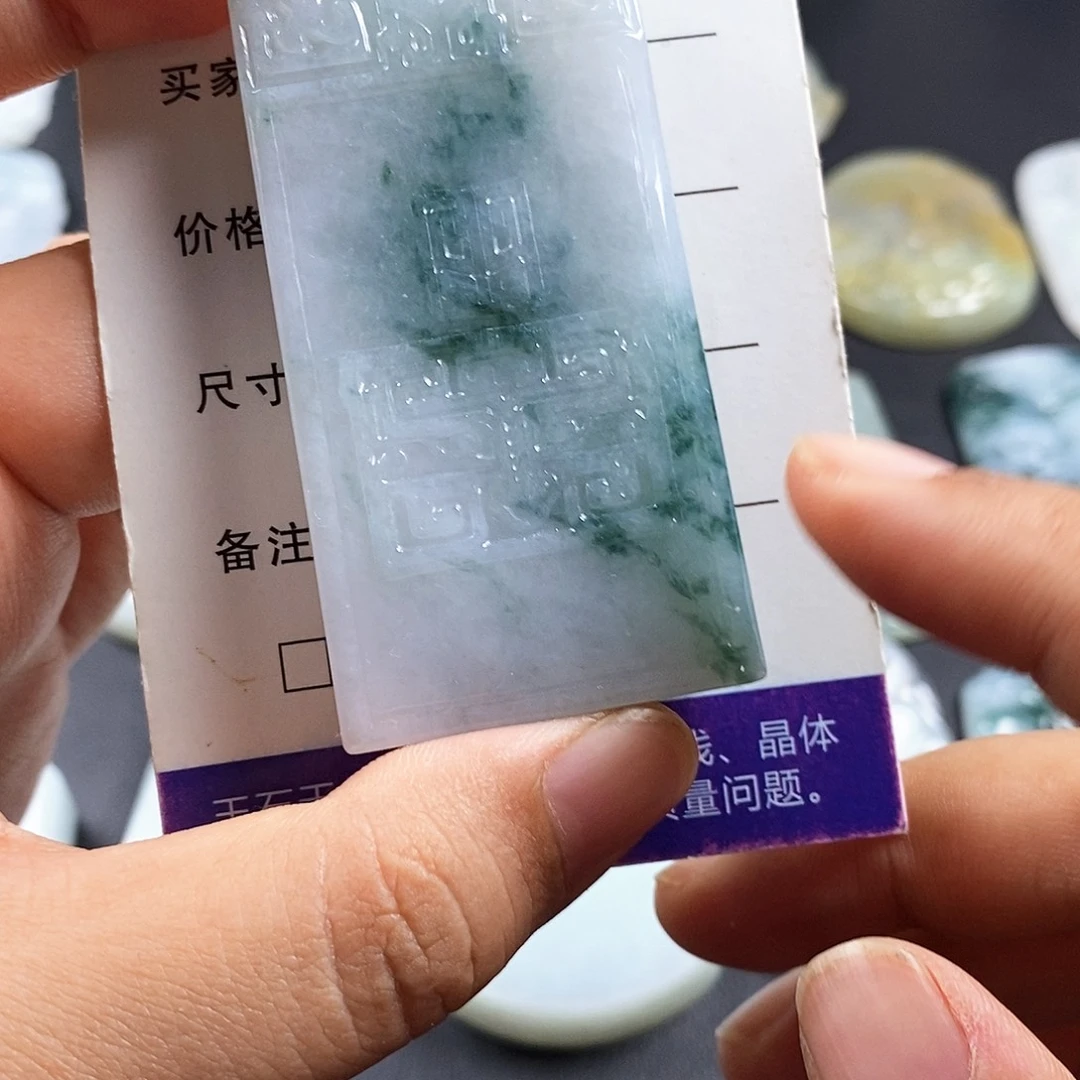 丰***)翡翠未镶嵌颈饰翡翠