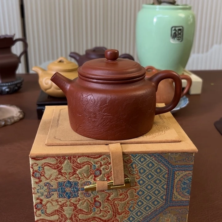 斝***茶壶紫砂德钟朱泥紫砂壶