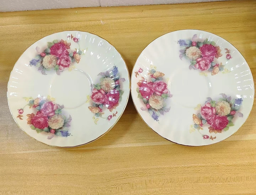 欧式繁花似锦14厘米小吃碟吐骨碟