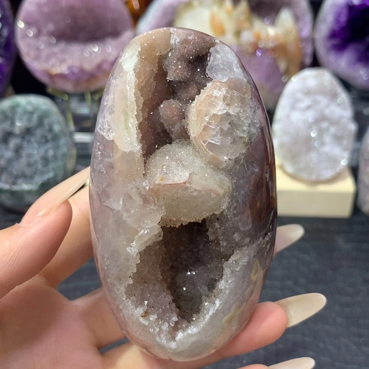 珠宝半成品未镶嵌紫晶34号砂糖