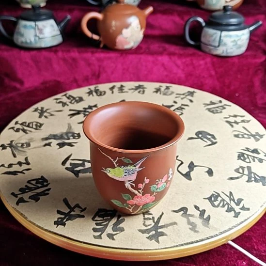 建水紫陶复烧主人杯全品5号