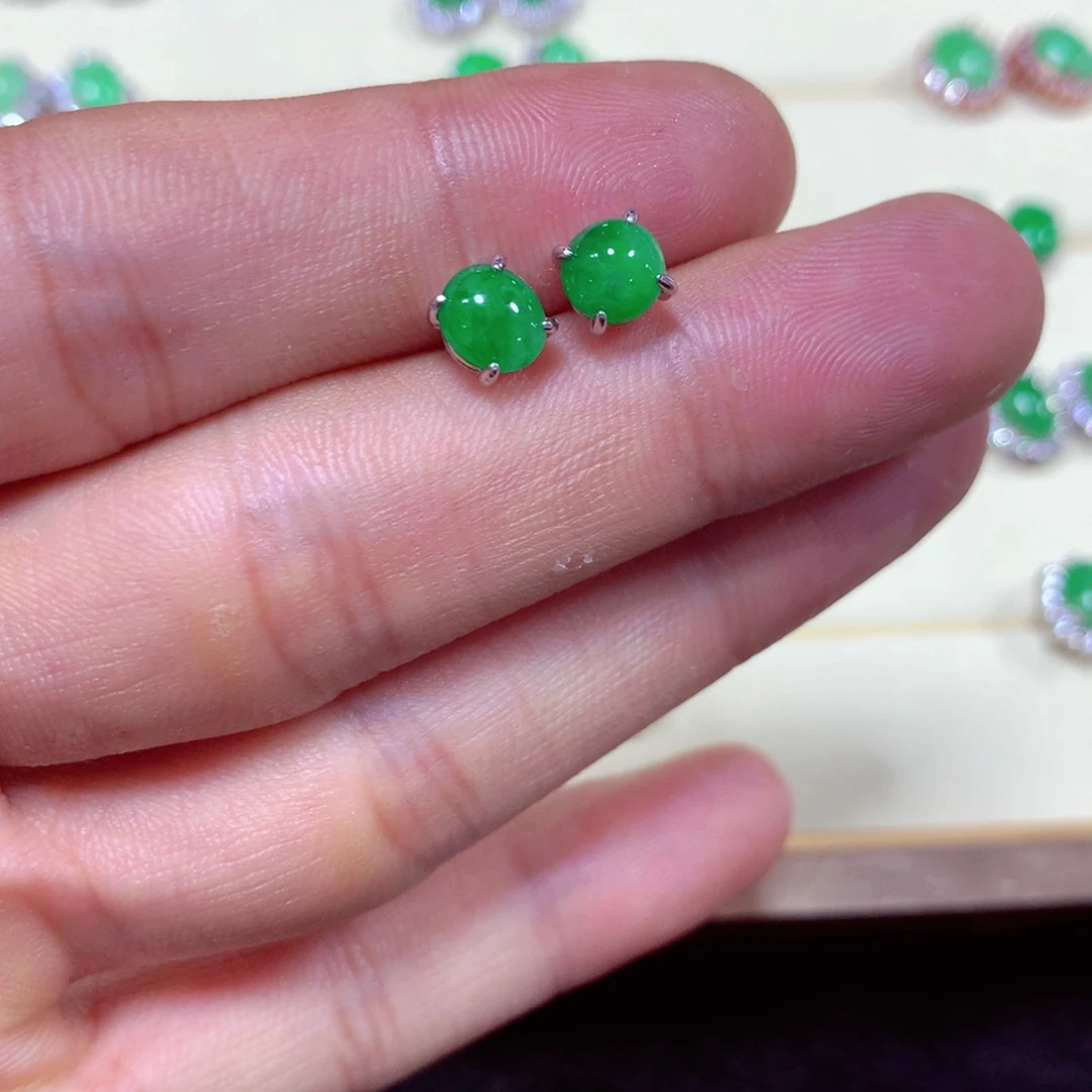 【闪购商品】翡翠戒指未镶嵌翡翠耳钉