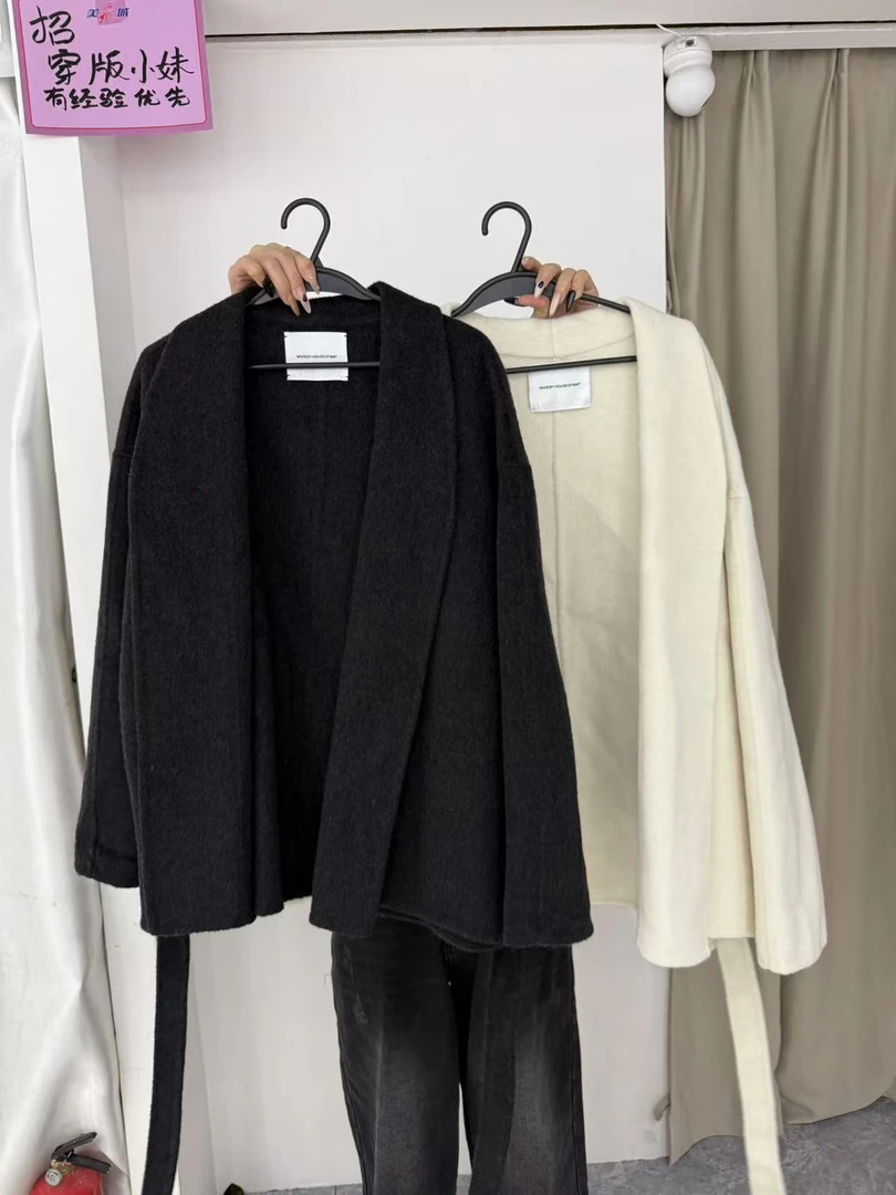 【NO退NO换】鑫燃KIKI 羊毛小众高级感百搭外套 008 AL