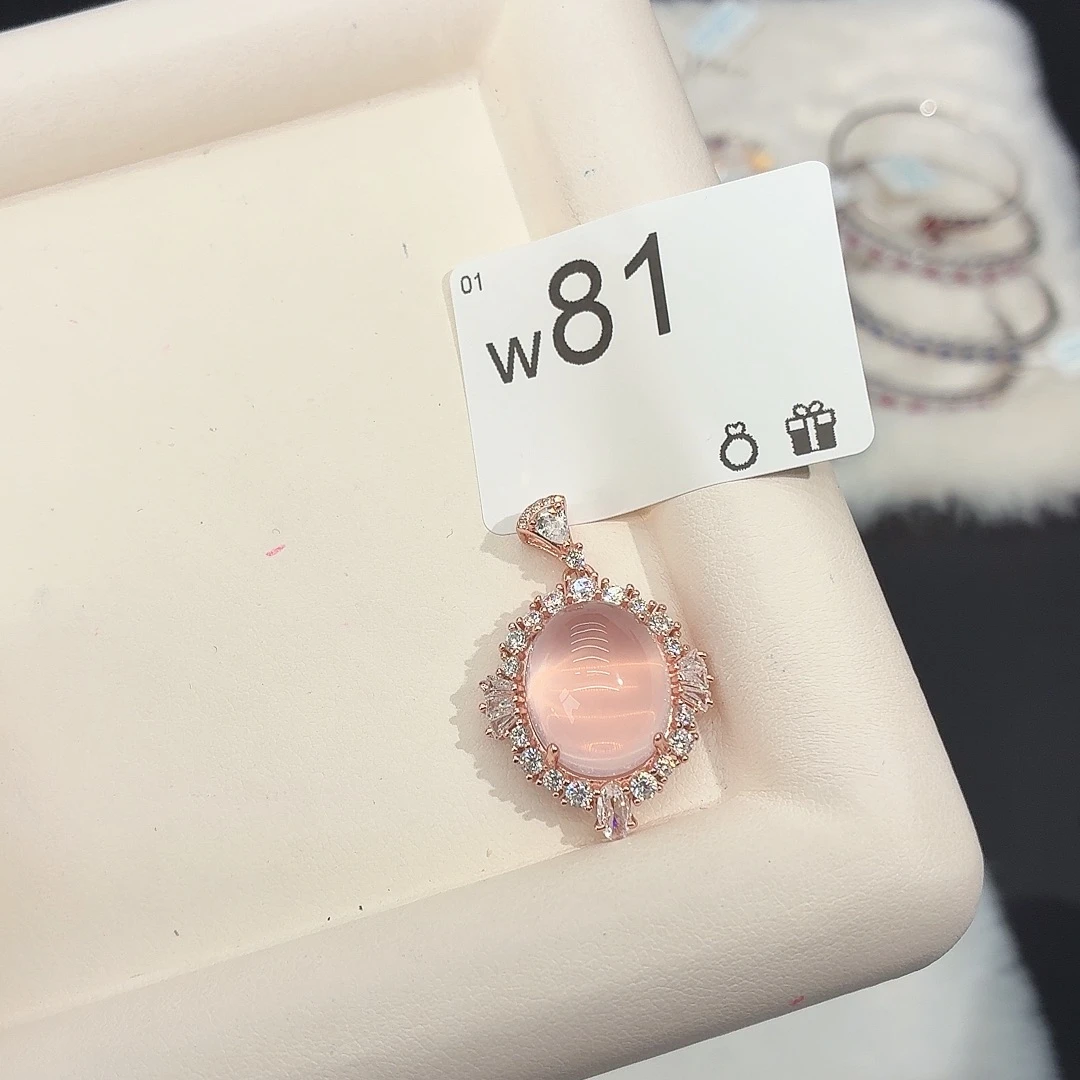 颈饰银S925镶嵌水晶