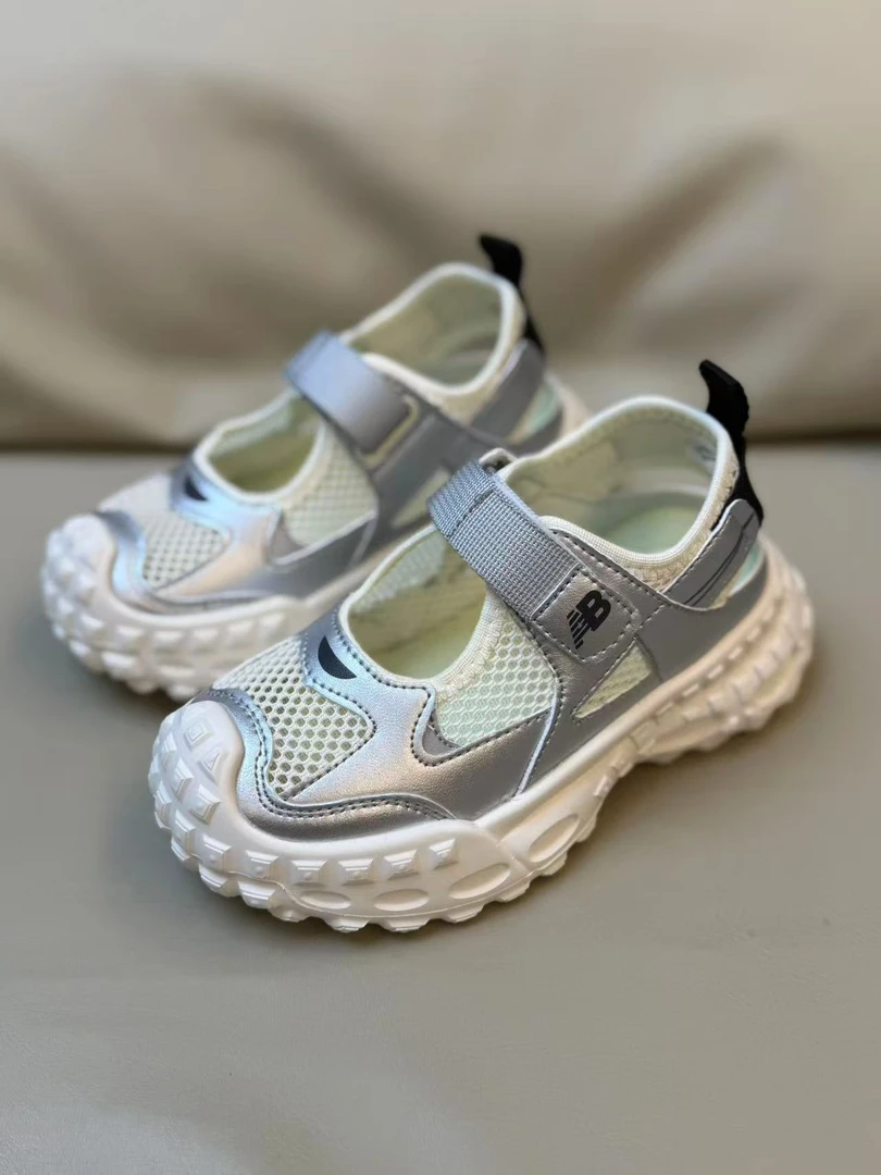 夏季框子鞋男女儿童鞋女童男童宝宝透气软底镂空防滑网面大童时尚