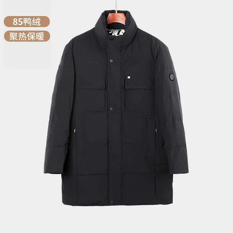 冬款中长款男装高品质时尚商务羽绒服（8767)