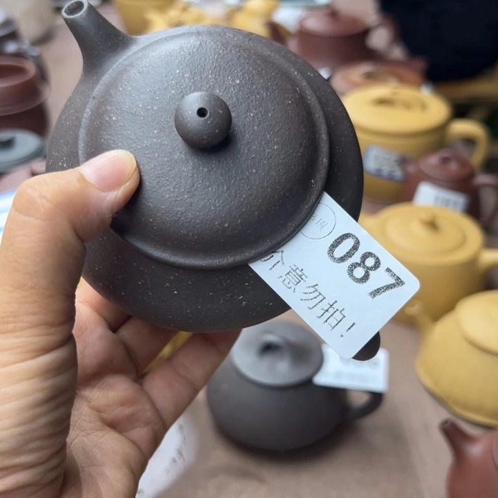 才***8茶壶紫砂天青瑕疵的