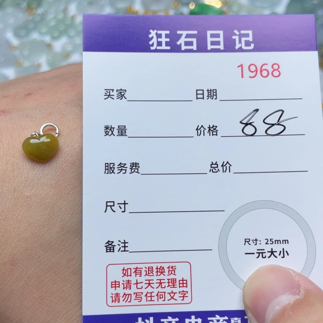翡翠银S925镶嵌颈饰天然A货缅甸翡翠 拍一发一