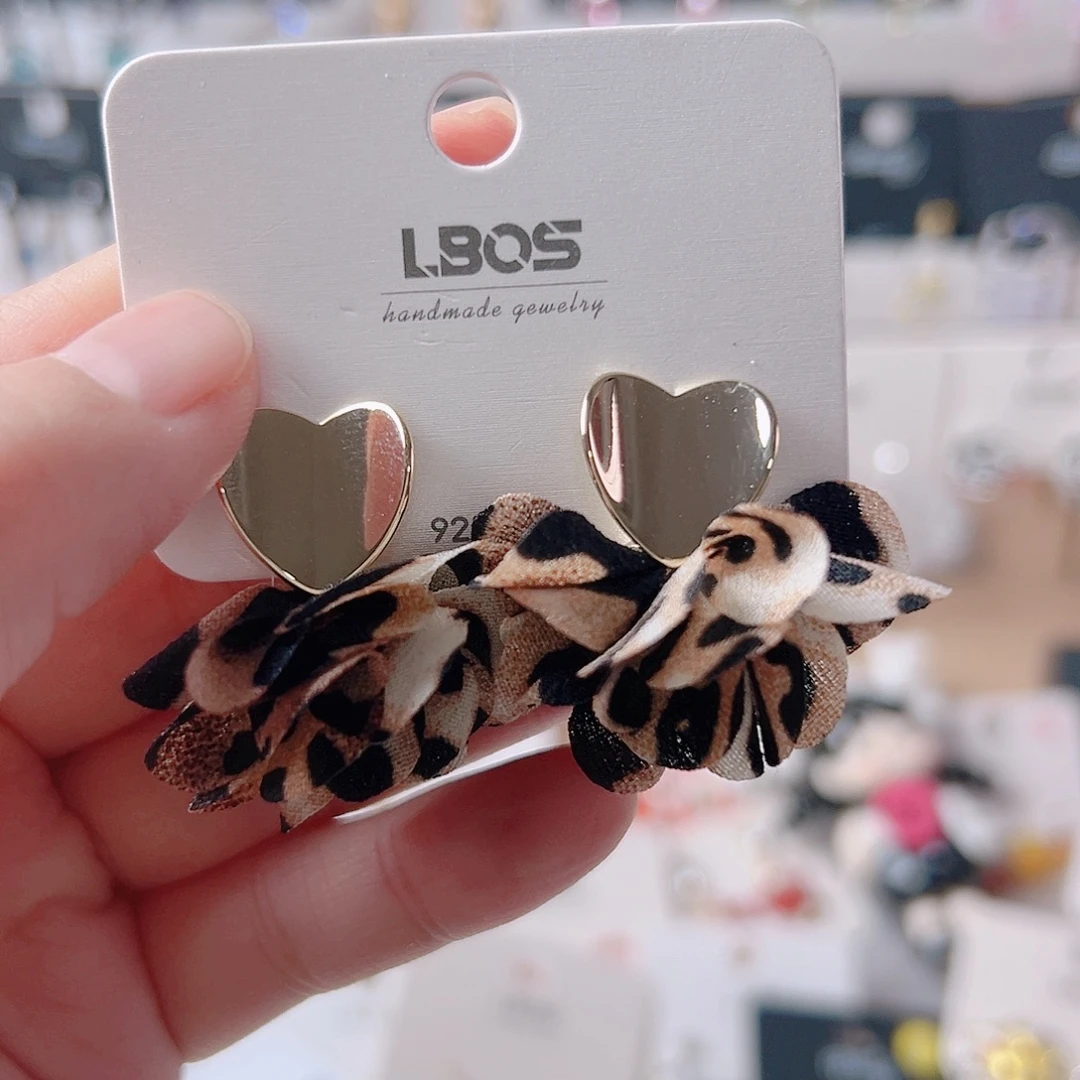 琉璃纯铜合金耳环的