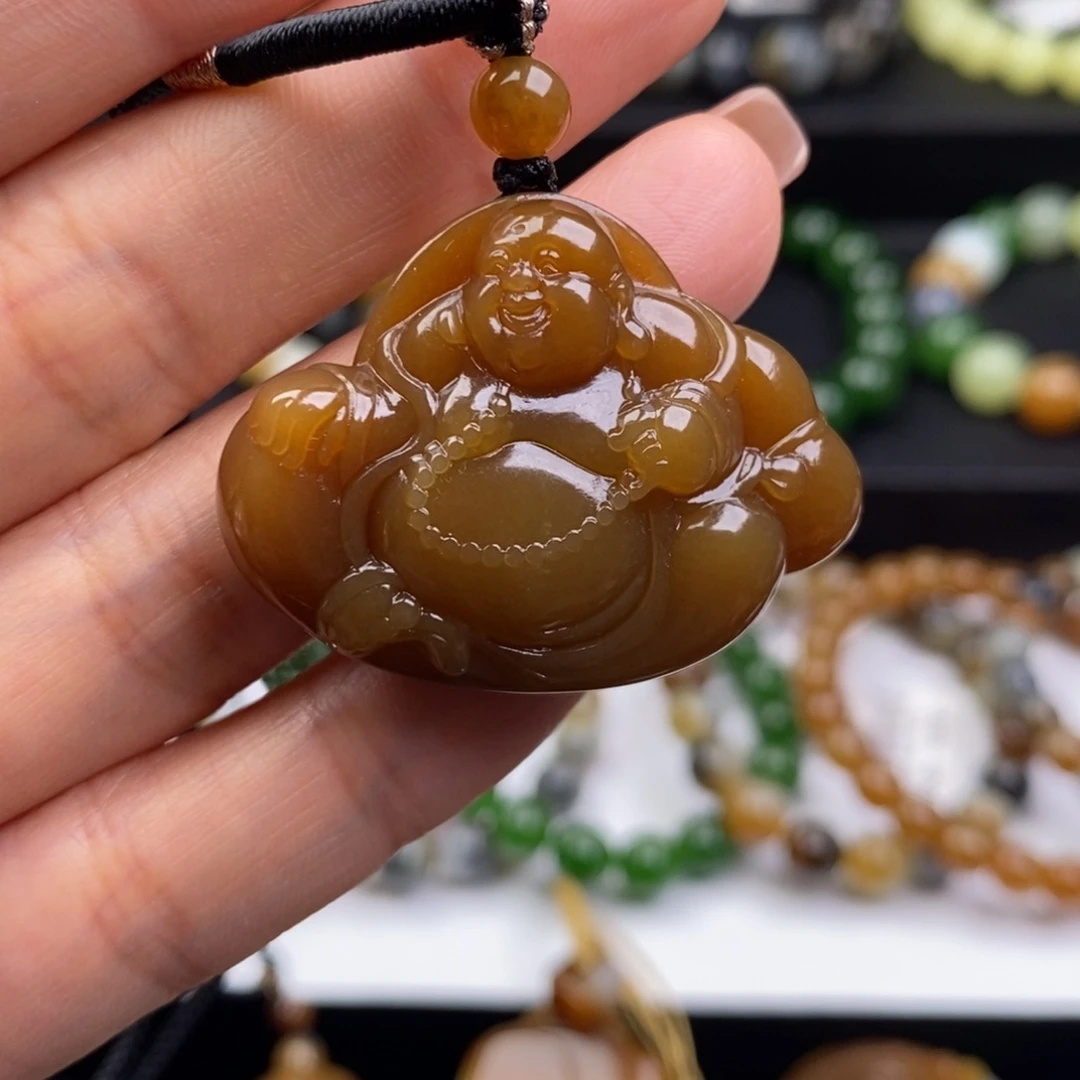 和田玉（糖玉）未镶嵌吊坠(不含链)