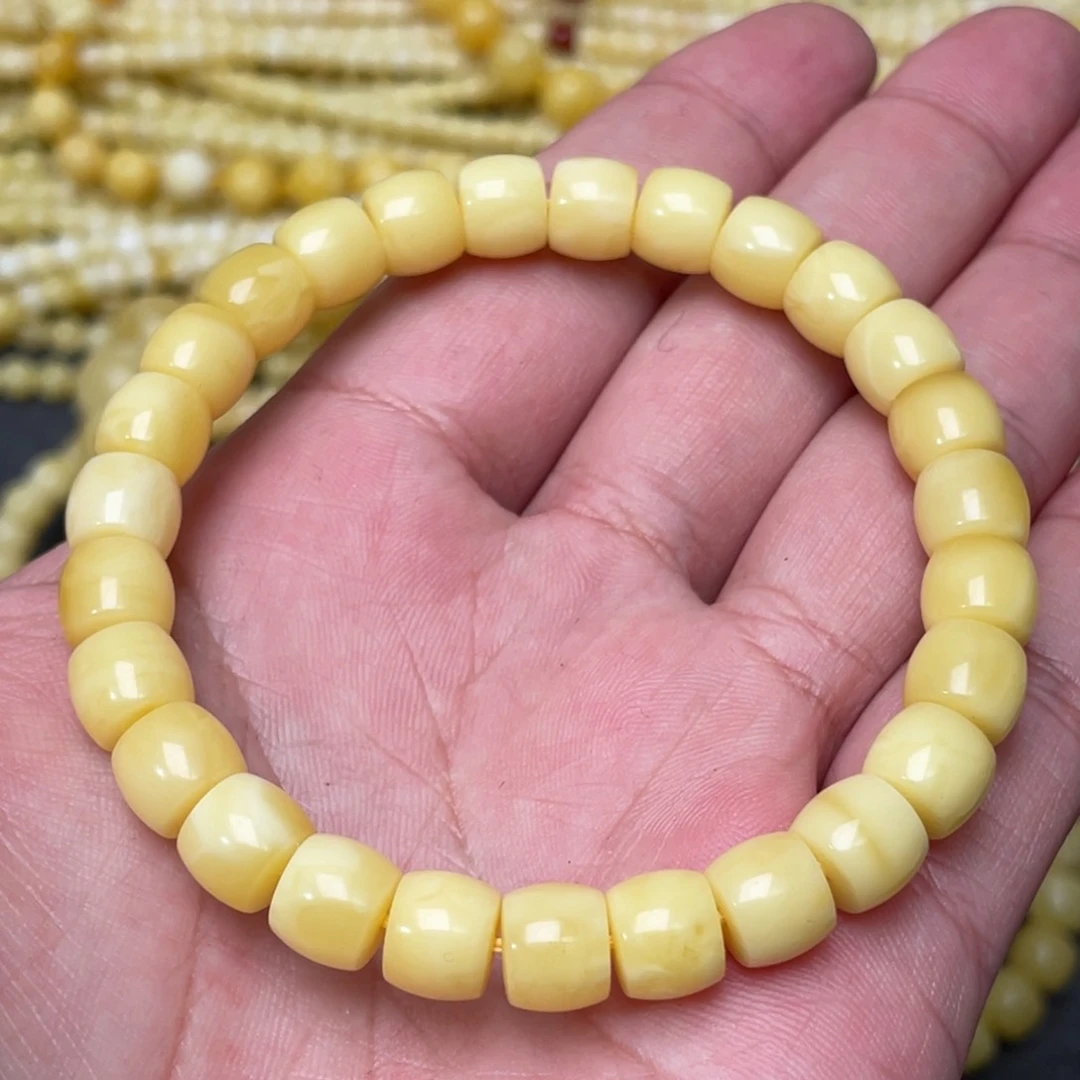 蜜蜡裸石未镶嵌蜜蜡手串8.6mm