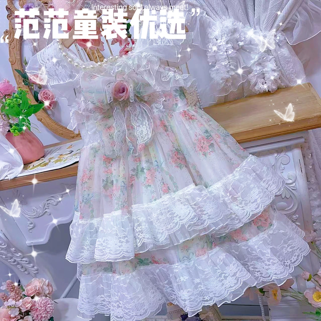 【范范童装优选】公主裙蕾丝【蕙质兰心】连衣裙2605