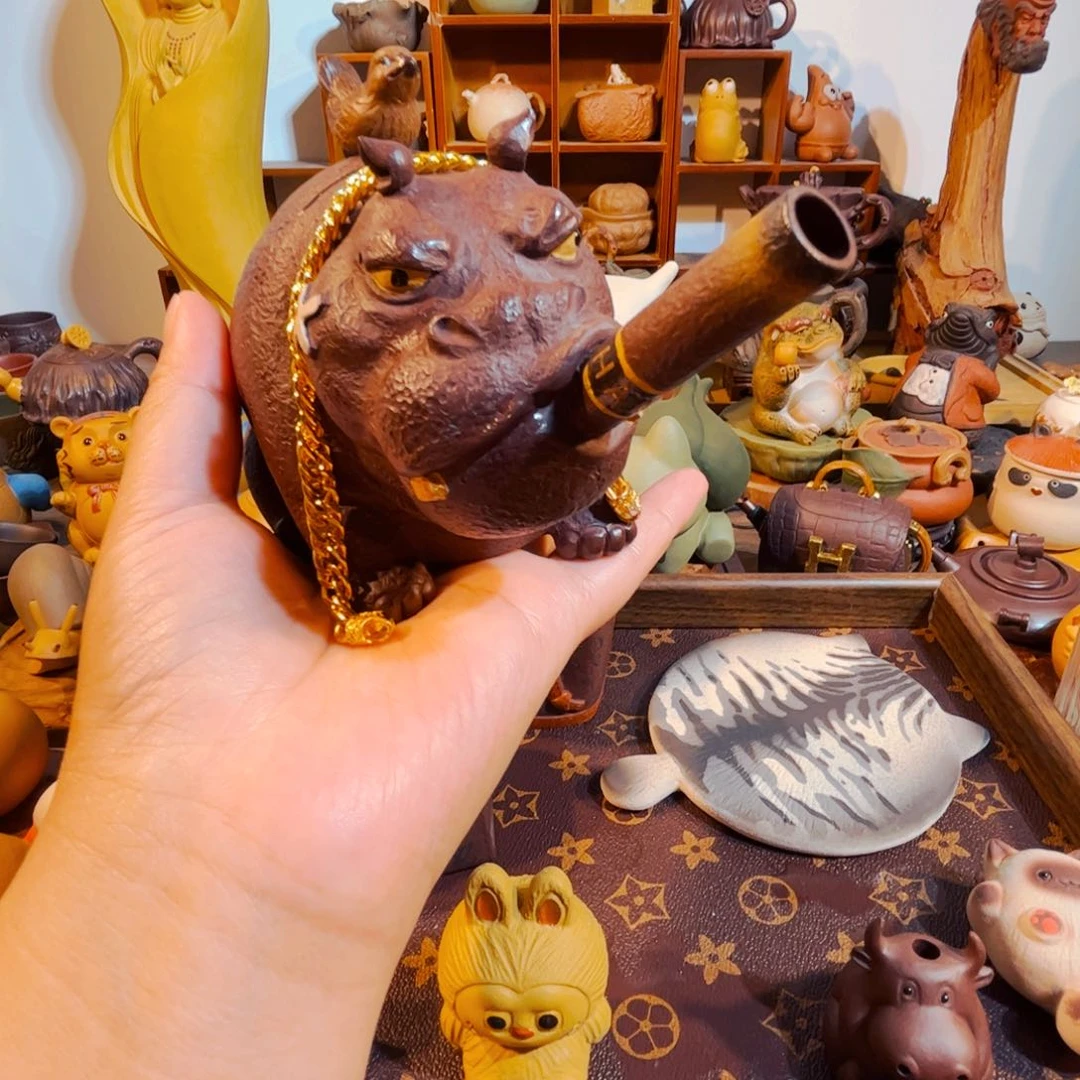 大***迹紫砂茶叶盒纯手工制作过程就是