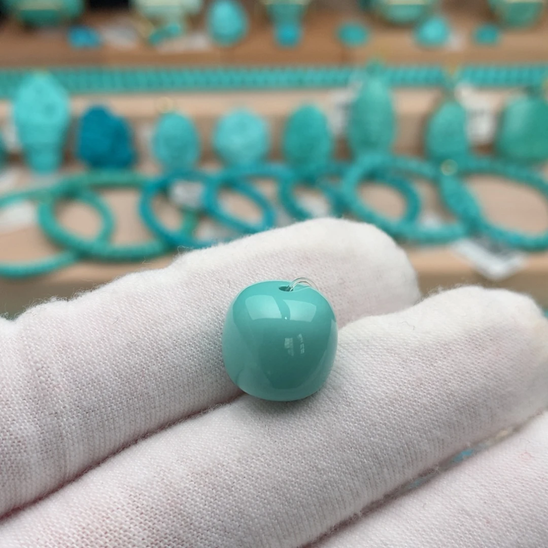 绿松石未镶嵌珠宝奇石12.5mm