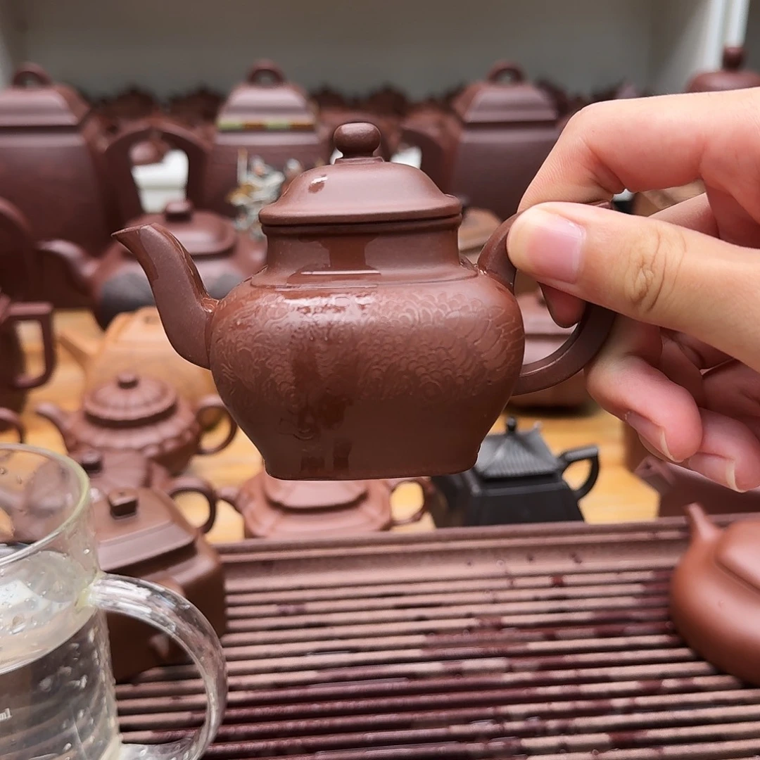 茶壶紫砂紫砂壶四方宫灯160cc
