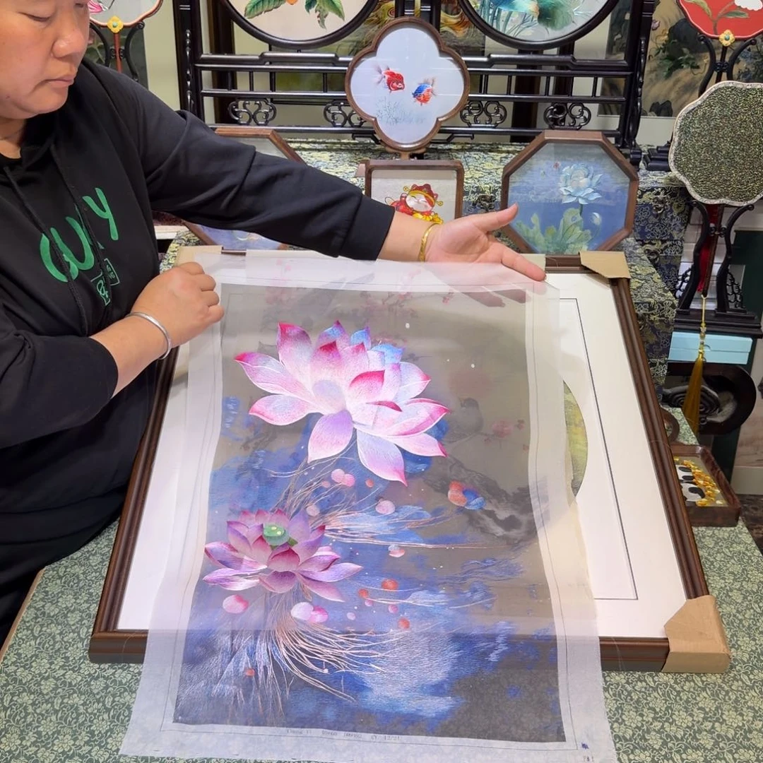 刺绣手工苏绣工艺制作技艺精湛