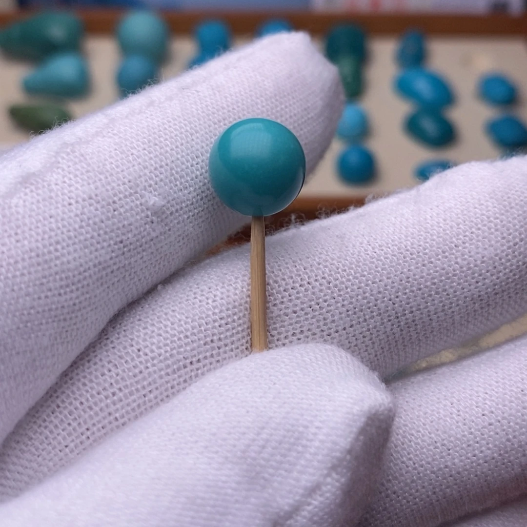 绿松石未镶嵌绿松石圆珠10.7