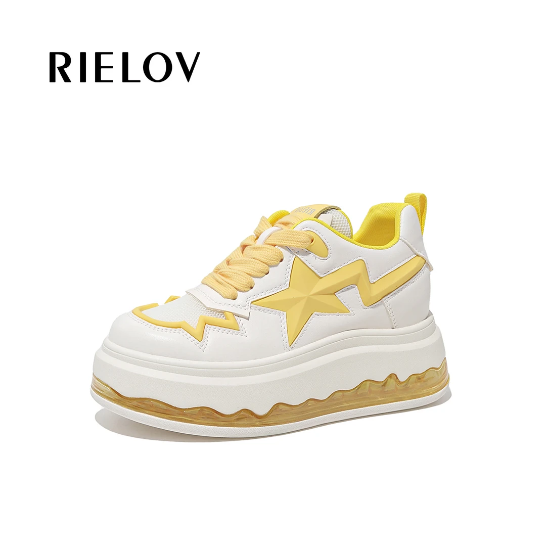 【婷婷 星星鞋】无形增高6+3cm时尚潮流百搭女士休闲鞋8005-5