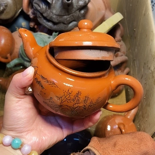 茶壶绿泥宜兴紫砂全手工制作工艺