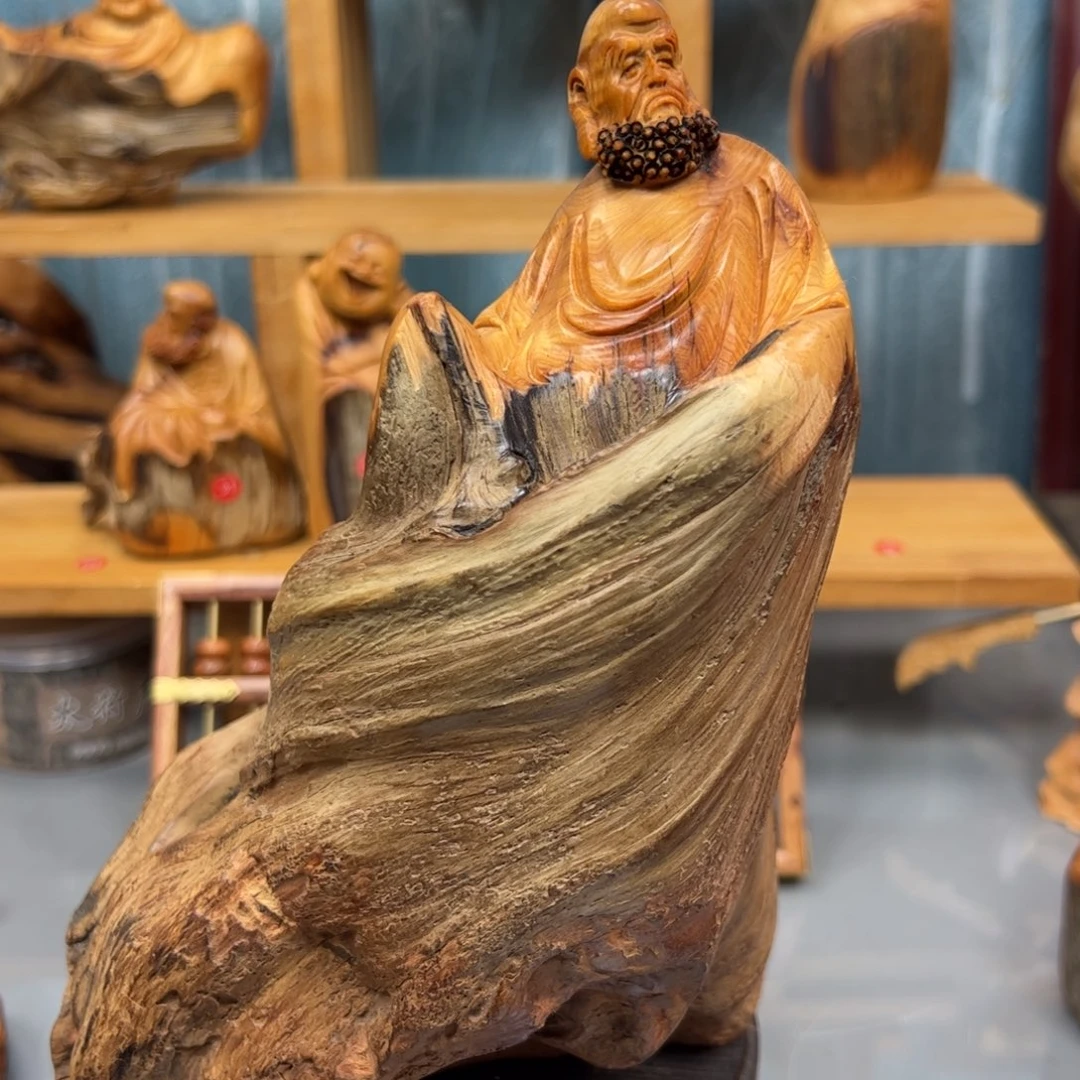 用***1木崖柏木摆件手把件，