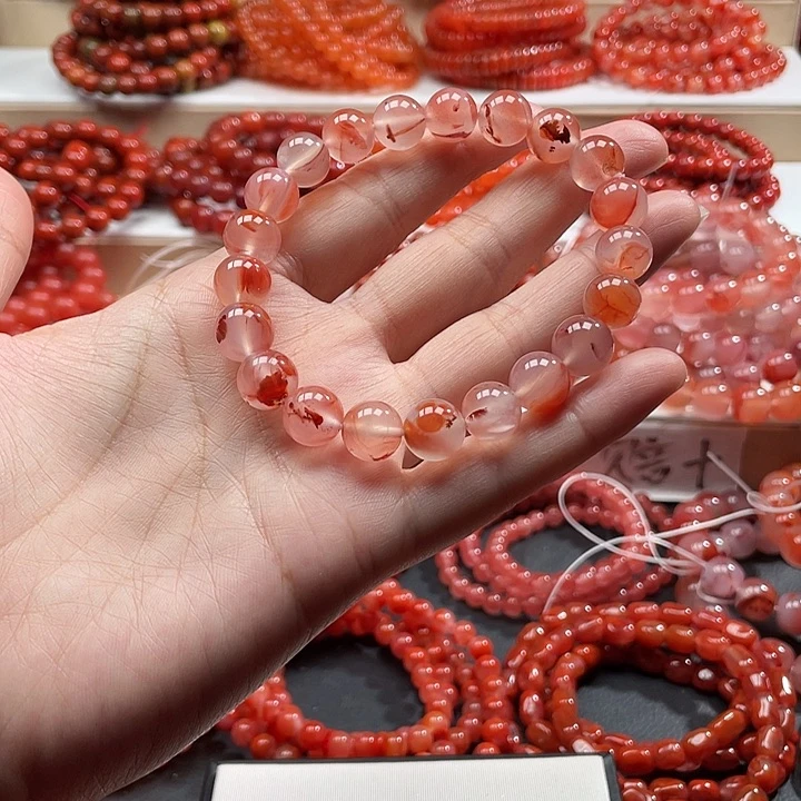 南红玛瑙未镶嵌手链