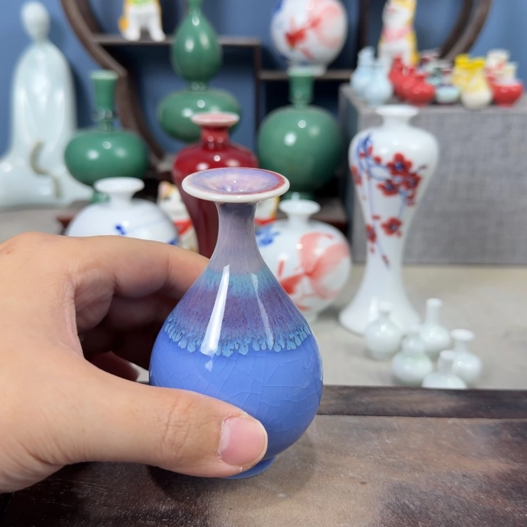 陶瓷手工小花器摆件
