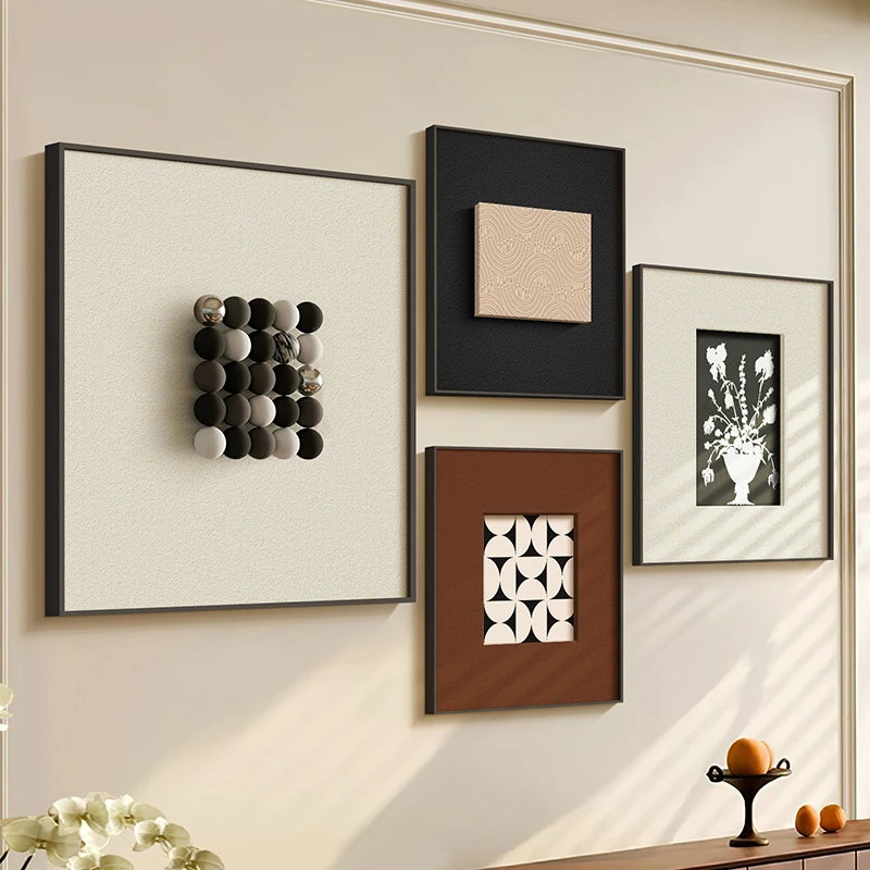 立体画客厅沙发背景墙装饰画2025新款3d立体墙壁画法式中古风挂画