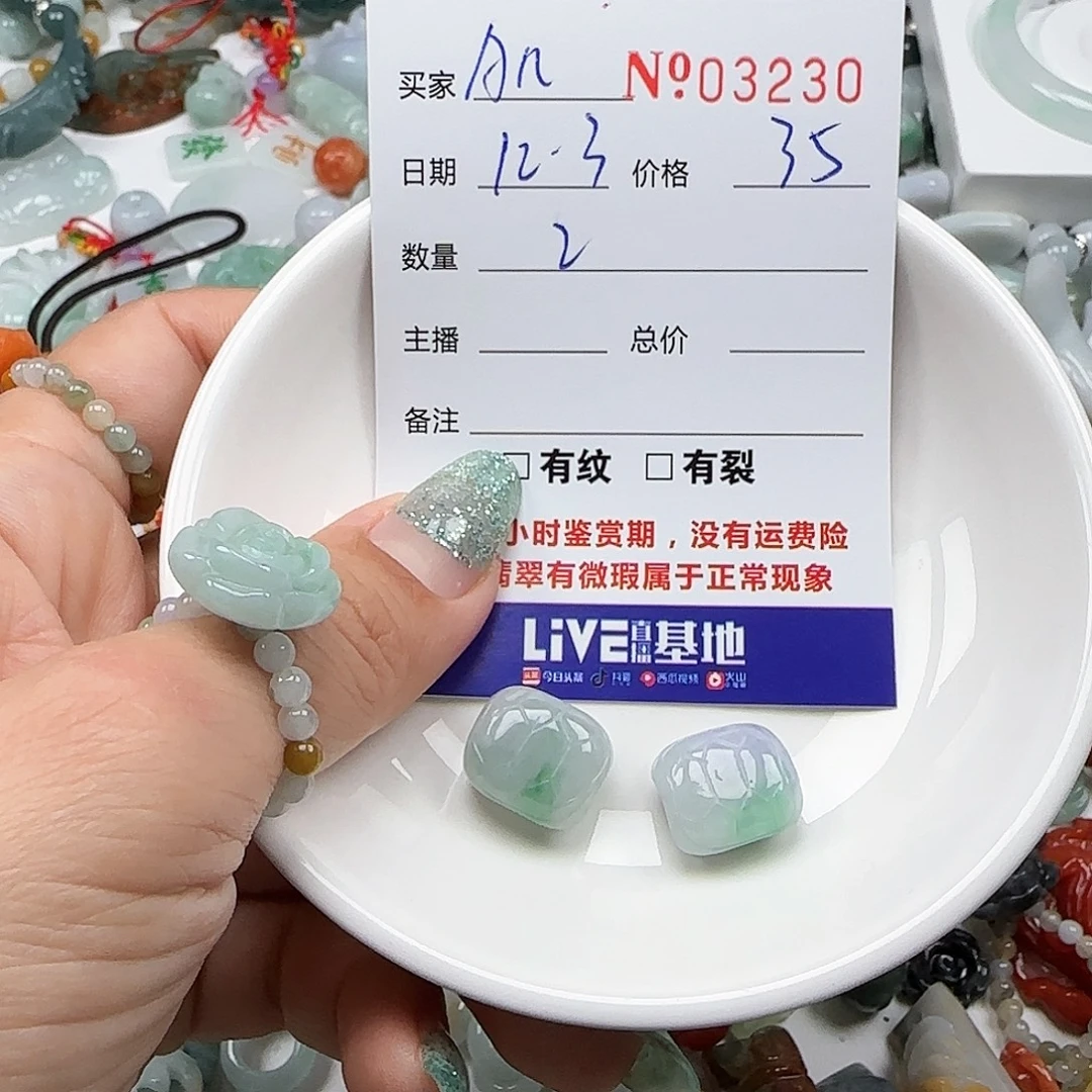 A***a翡翠未镶嵌颈饰555