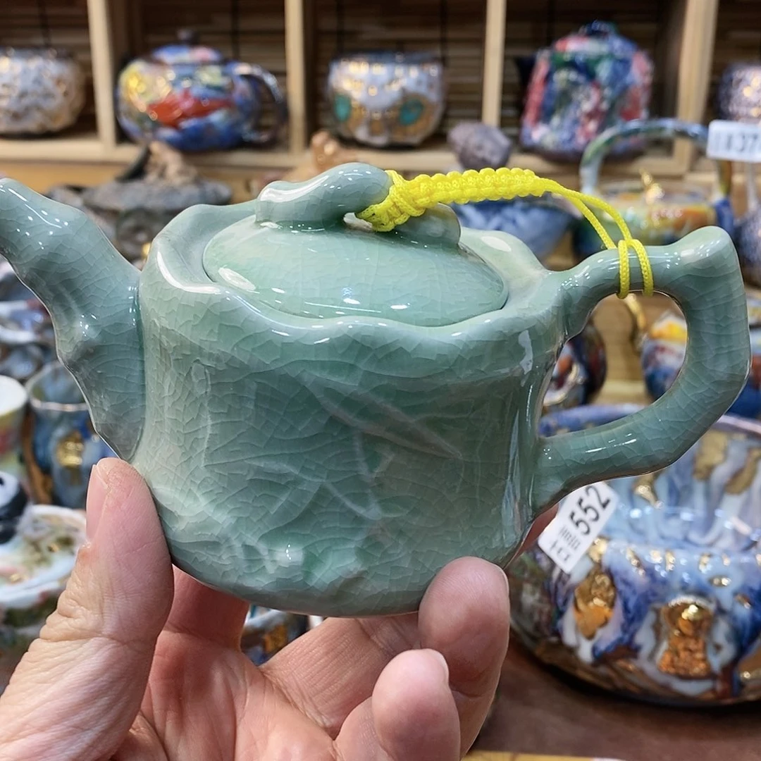 瓷片粗陶志野柴烧茶器