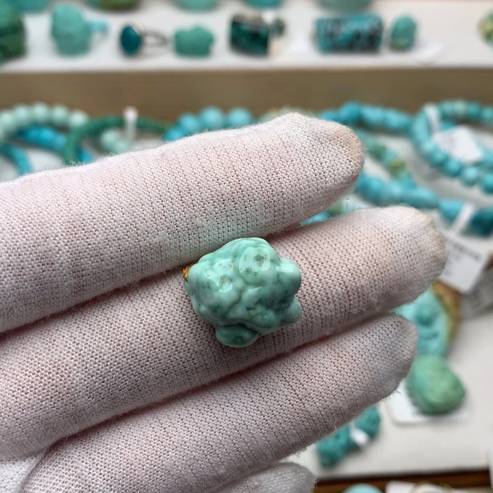 绿松石未镶嵌珠宝奇石13.7mm