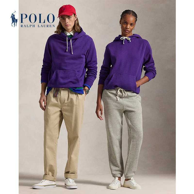 Ralph Lauren拉夫劳伦男女同款 24秋起绒布连帽衫卫衣710900875