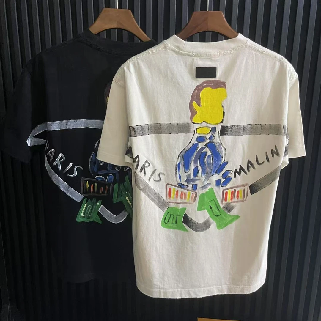 【K4061】冲量P家手绘小人潮牌手绘